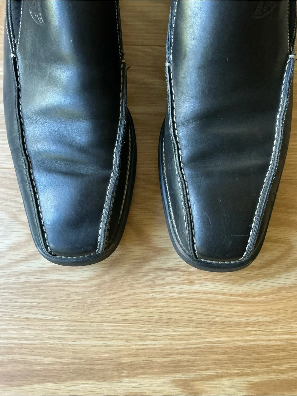 Michael Toschi Italian Men's Black Slip-On Leather Loafers Size 11